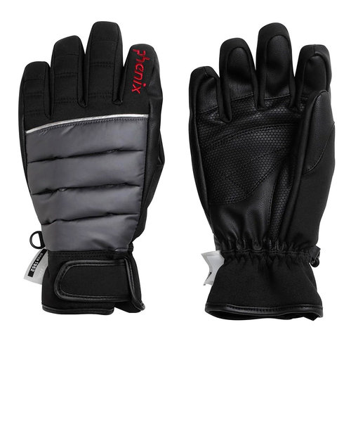 フェニックス（PHENIX）ジュニア 子供 スキー スノーボード グローブ Snow Float Junior Gloves ESB23GL82 BLACK