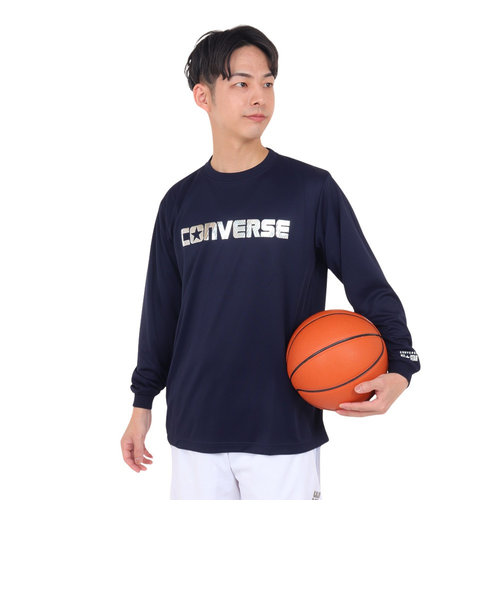 コンバース（CONVERSE）バスケットボールウェア プリント長袖シャツ CB232361L-2900