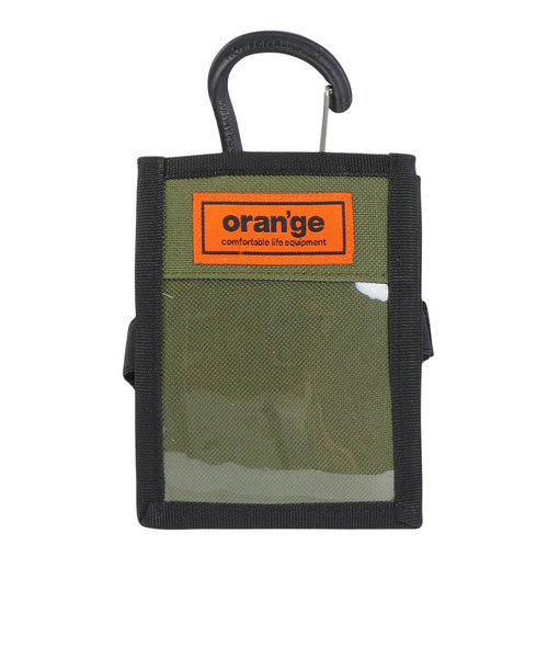 オレンジ（ORANGE）パスケース BS カラビナ付き 201247 4111