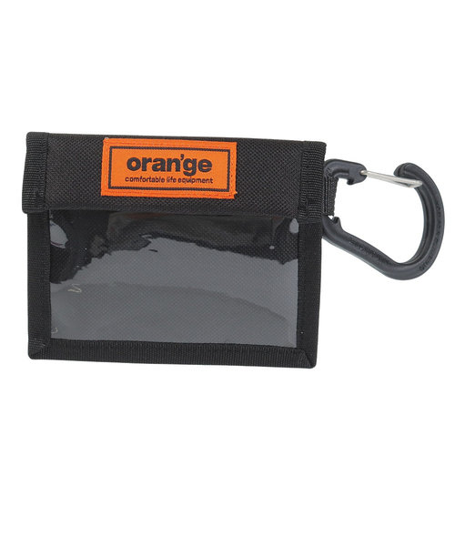 オレンジ（ORANGE）パスケース カラビナ付き PASS CASE YOKO 201249 1001