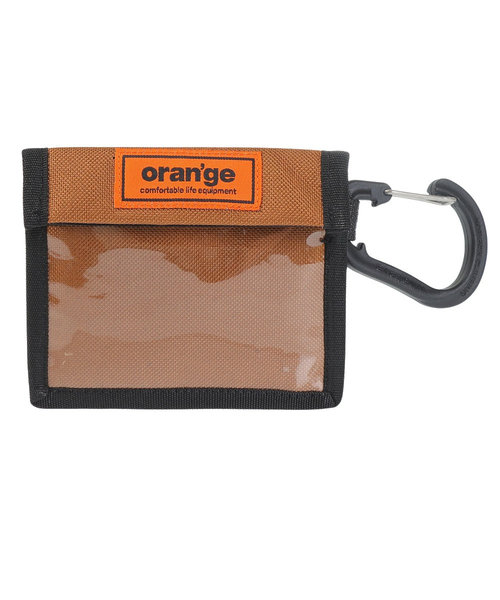 オレンジ（ORANGE）パスケース カラビナ付き PASS CASE YOKO 201249 2038