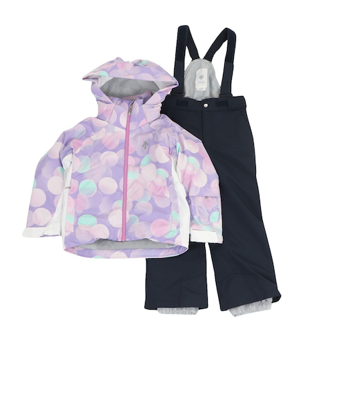 DESCENTE ガールズ ジュニア スキーウェア (ピンクチェック×ブラック