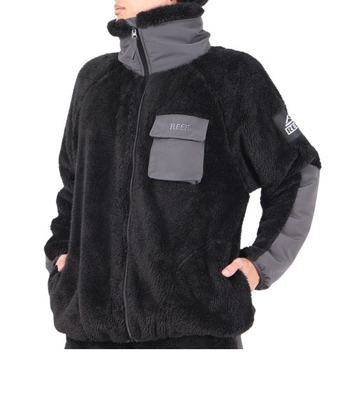 リーフ（REEF）SHERPA A FLEECE HIGH NECK ZIP UP ジャケット RFPKM2304-C.GRY