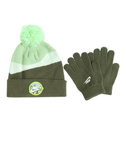 ナイキ（NIKE）ニット帽 NAN ピークビーニー&グローブ ニットビーニー手袋セット 8A3062-E6F 防寒
