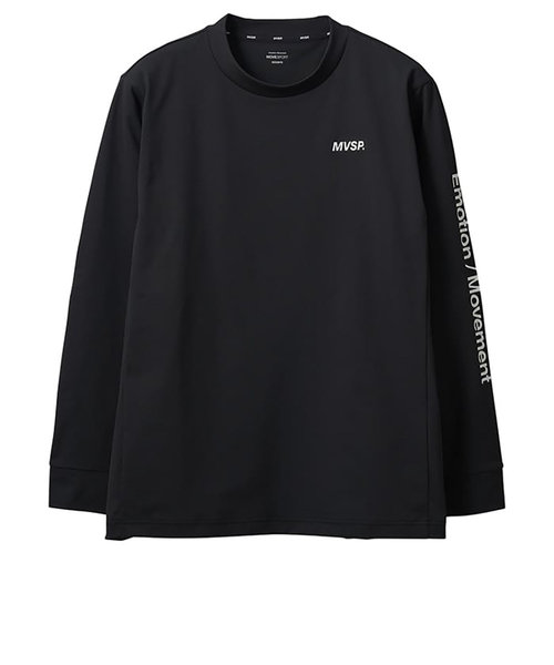 デサント（DESCENTE）長袖Tシャツ メンズ SUNSCREEN ロゴ ロングシャツ DMMVJB56 BK