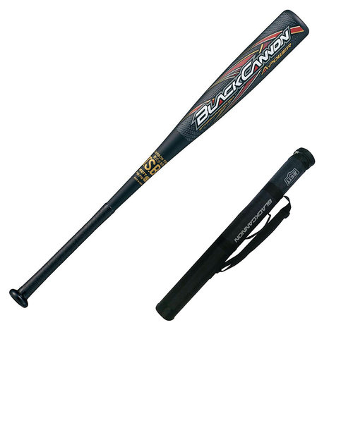 ゼット（ZETT）少年軟式用FRP製バット 野球 ジュニア ブラックキャノン APower 80cm/600g平均 BCT75370-1900