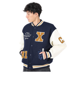 エクストララージ（XLARGE）OG ロゴ バーシティジャケット 101234021009-NAVY