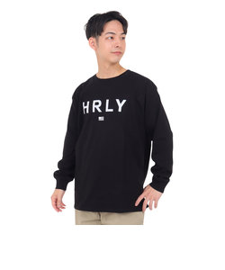 ハーレー（HURLEY）オーバーサイズ ブランドロゴ 長袖Tシャツ 23MLS2200001-BLK