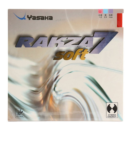 ヤサカ（YASAKA）卓球ラバー ラクザ7 ソフト RED B-77
