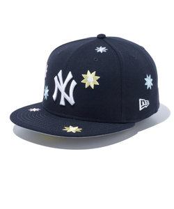ニューエラ（NEW ERA）キャップ 59FIFTY MLB Flower Embroidery ニューヨーク・ヤンキース ネイビー 13751140 帽子 …