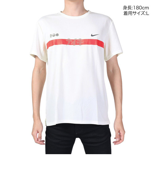 ナイキ NIKE M フットボールプリントTシャツ レッド - ウォームアップ