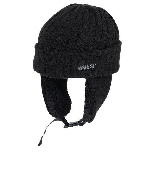 ベスプ（VESP）帽子 イヤーボア ビーニー VPMB1025BK