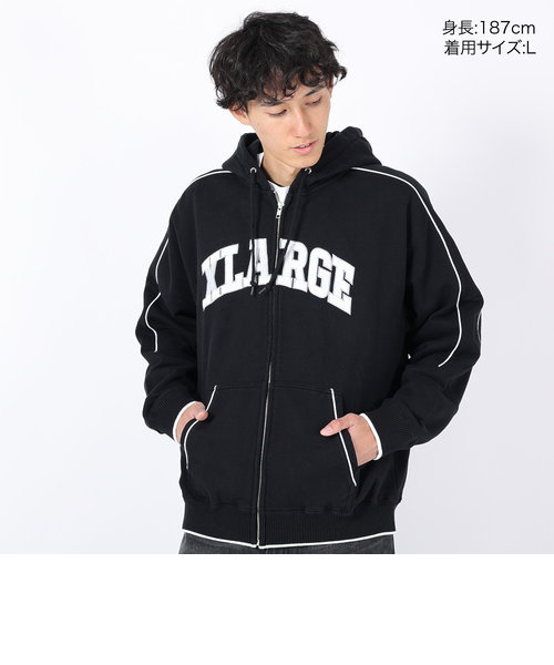 エクストララージ（XLARGE）PIPING ジップアップ フーデット