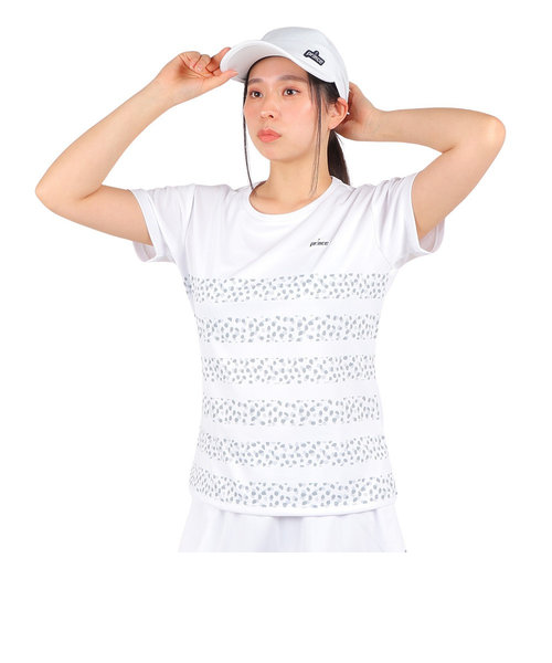 プリンス（PRINCE）テニスウェア レディース ゲームシャツ WS4055 146 WHT | Super Sports XEBIO  u0026mall店（スーパースポーツゼビオ）の通販 - u0026mall