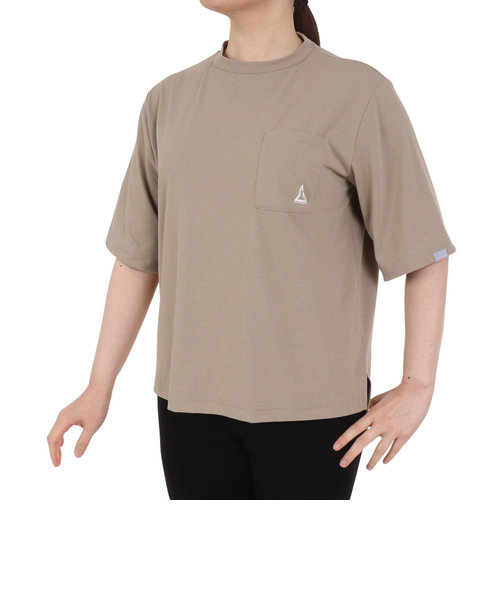 スイスブランド 吸水速乾 ストレッチ 半袖Tシャツ ミリオンドライTシャツ W RE23SUK5620016BEG ベージュ
