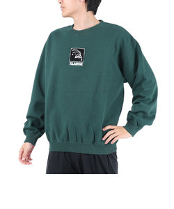 エクストララージ（XLARGE）SQUARE OG クルーネックスウェット 101233012010-GREEN