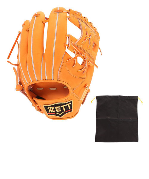 ゼット（ZETT）軟式用グラブ 二塁手・遊撃手用 野球グローブ 一般 プロステイタス　BRGB30254-5600
