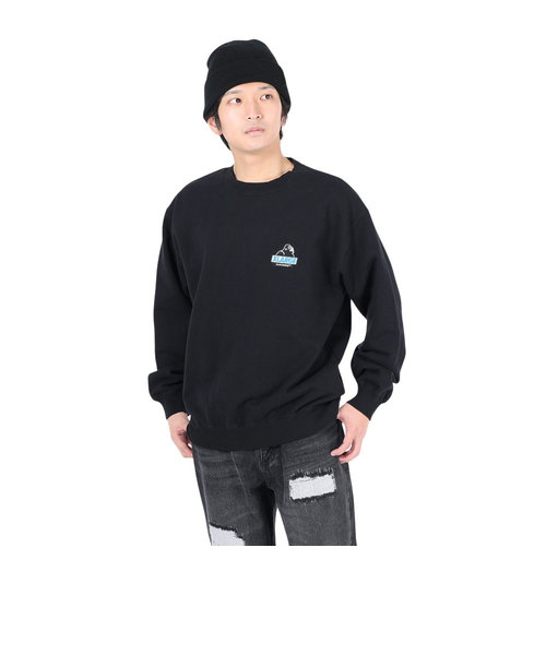 エクストララージ（XLARGE）SLANTED OG クルーネックスウェットシャツ 101241012002-BLACK