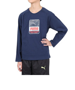 プーマ（PUMA）ジュニア アクティブスポーツ 長袖Tシャツ 681349 14 NVY