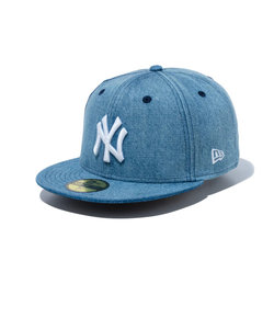 ニューエラ（NEW ERA）59FIFTY ニューヨーク・ヤンキース ウォッシュドデニム×ホワイト 60546683