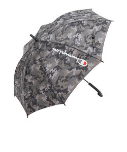 チャンピオン（CHAMPION）雨傘 折りたたみ傘 迷彩 60cm ジャンプ傘 耐風 CHS49JP60 BK 黒