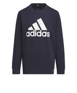 アディダス（adidas）キッズ エッセンシャルズ プラス ビッグロゴ 長袖Tシャツ KWF34-JE1721