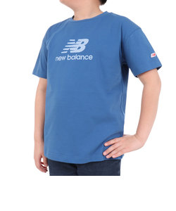ニューバランス（new balance）ジュニア 吸水速乾 Stacked logo 半袖Tシャツ ABT45065BEU