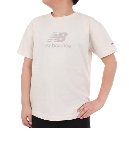 ニューバランス（new balance）ジュニア 吸水速乾 Stacked logo 半袖Tシャツ ABT45065LEN