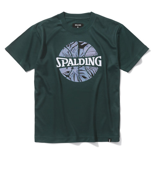スポルディング（SPALDING）バスケットボールウェア ジュニア Tシャツ ネオン トロピカル ボール プリント SJT24052SP 速乾 UVカット