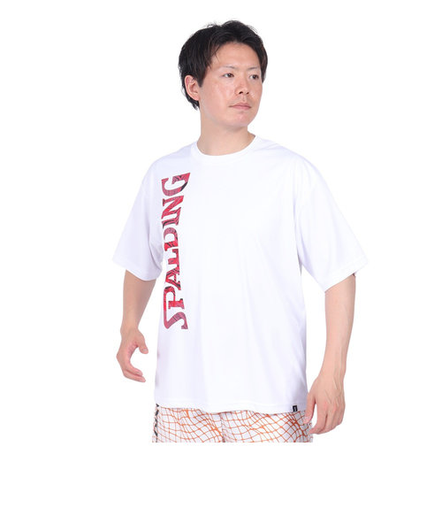 スポルディング（SPALDING）バスケットボールウェア Tシャツ ネオン トロピカル ロゴ SMT24010 速乾 UVカット