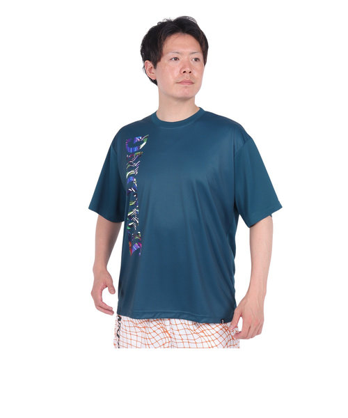 スポルディング（SPALDING）バスケットボールウェア Tシャツ ネオン トロピカル ロゴ SMT24010SP 速乾 UVカット