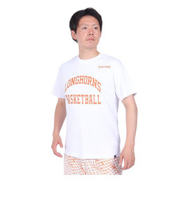 スポルディング（SPALDING）バスケットボールウェア Tシャツ テキサス ロング ホーンズ アーチ ロゴ SMT24032TX 速乾 UVカット