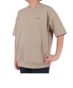 ニューバランス（new balance）吸水速乾 スウェット風ショートスリーブTシャツ ABT45052SOT