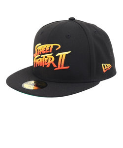 ニューエラ（NEW ERA）キャップ 59FIFTY ストリートファイター2 タイトルロゴ ブラック 14125311