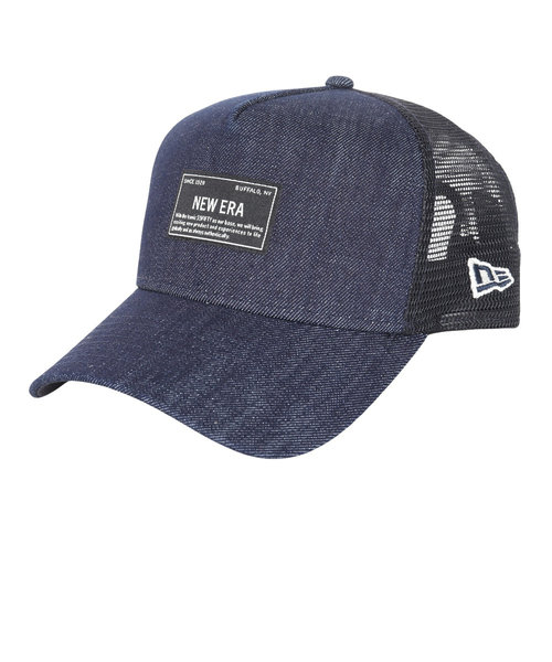 ニューエラ（NEW ERA）キャップ 9FORTY A-Frame トラッカー Denim ウーブンパッチ 14109669 帽子