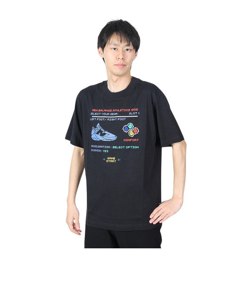 ニューバランス（new balance）バスケットボールウェア Hoops Gamer Pack グラフィック半袖Tシャツ MT41603BK