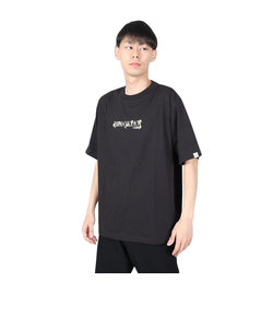 ヤックパック（YAK PAK）フラワーロゴ 半袖Tシャツ 4510006-01 BLK