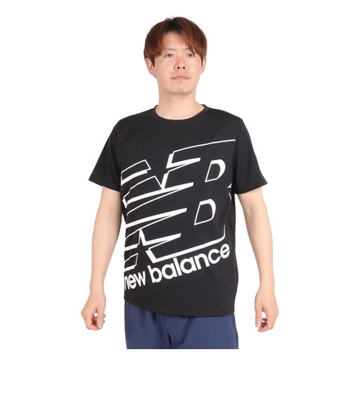 ニューバランス（new balance）ビッグロゴ半袖Tシャツ AMT31078BK