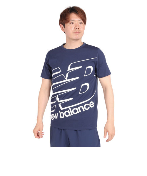 ニューバランス（new balance）ビッグロゴ半袖Tシャツ AMT31078NGO