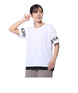 ドライプラス プリントメッシュ Tシャツ CT4S0057-TR864-GRCD WHT