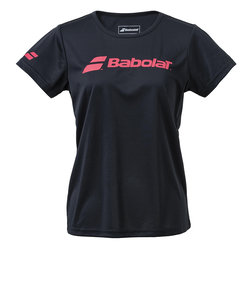 バボラ（BABOLAT）テニスウェア レディース クラブ ショートスリーブ シャツ BWP4530C BK00