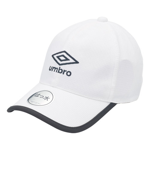 アンブロ（UMBRO）ジュニア はっ水メッシュキャップ UUDXJC04 WH 熱中症対策