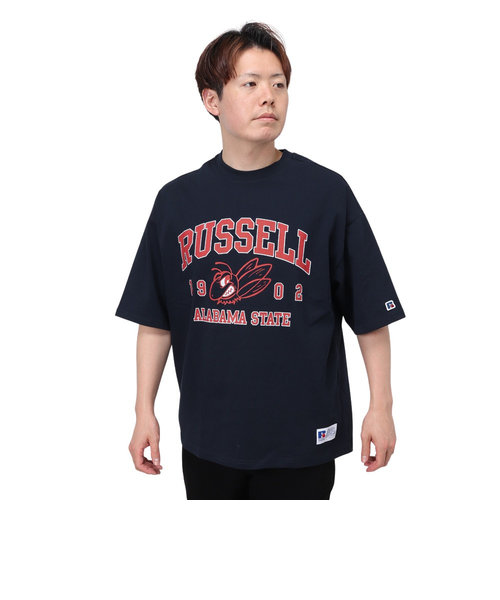 ラッセル（RUSSELL）16/-OEカレッジ Tシャツ RBM24S0006 NVY