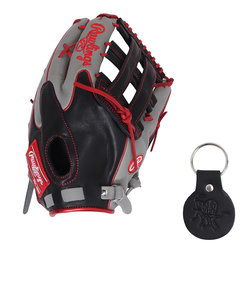 ローリングス（Rawlings）軟式用グラブ 外野手用 野球グローブ 一般 MLBカラーシンク GR4HMY795FW-B/GRY