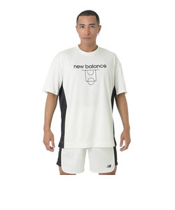 ニューバランス（new balance）バスケットボールウェア コートグラフィック ディンプルメッシュ 半袖Tシャツ AMT45070SST 速乾