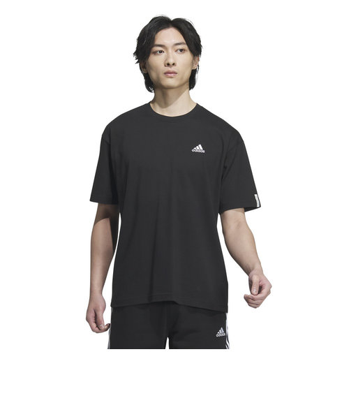 アディダス（adidas）エッセンシャルズ プラス ルーズフィット スモールロゴ 半袖Tシャツ KWE94-JF3910