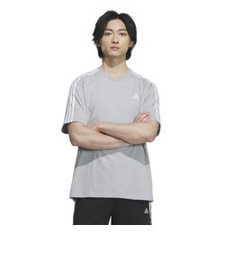 アディダス（adidas）エッセンシャルズ プラス ルーズフィット スリーストライプス 半袖Tシャツ KWE96-JF3918