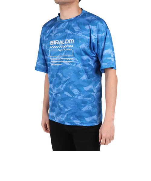 ドライプラスクール SHINE BLOCK メッシュ半袖Tシャツ CT4S0016-TR863-GRSD BLU