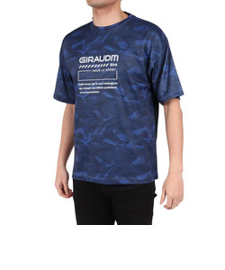 ドライプラスクール SHINE BLOCK メッシュ半袖Tシャツ CT4S0016-TR863-GRSD NVY