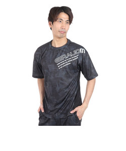 ドライプラスクール SHINE BLOCK メッシュ半袖Tシャツ CT4S0017-TR863-GRSD BLK